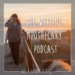 girl walking on the beach with the writing apothecary words next to her